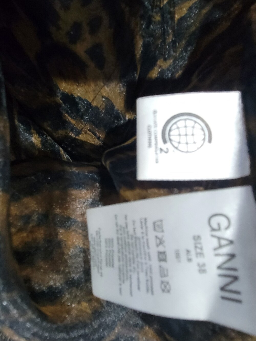 GANNI Tiger-Print Organza Dress - Picture 7 of 7